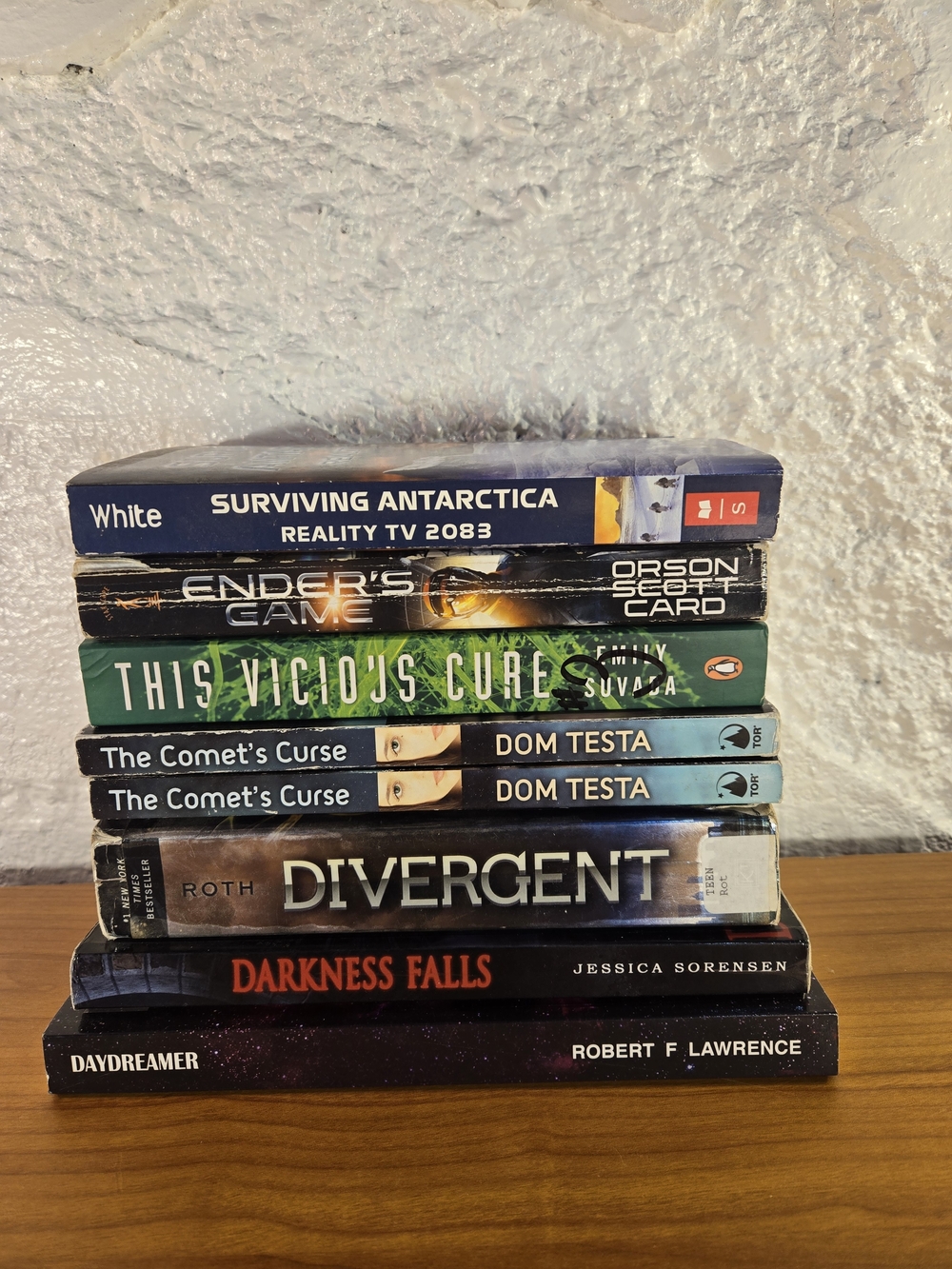 Young Adult Book Lot Science Fiction Lot Of 8 Ender's Game; Divergent; And More